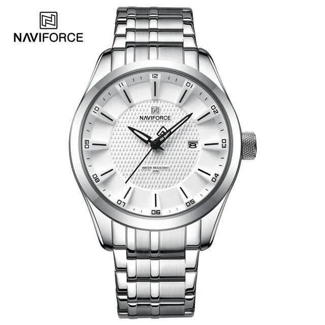 ساعت مچی مردانه نيوی فورس NAVIFORCE مدل Nf8032 صفحه سفيد