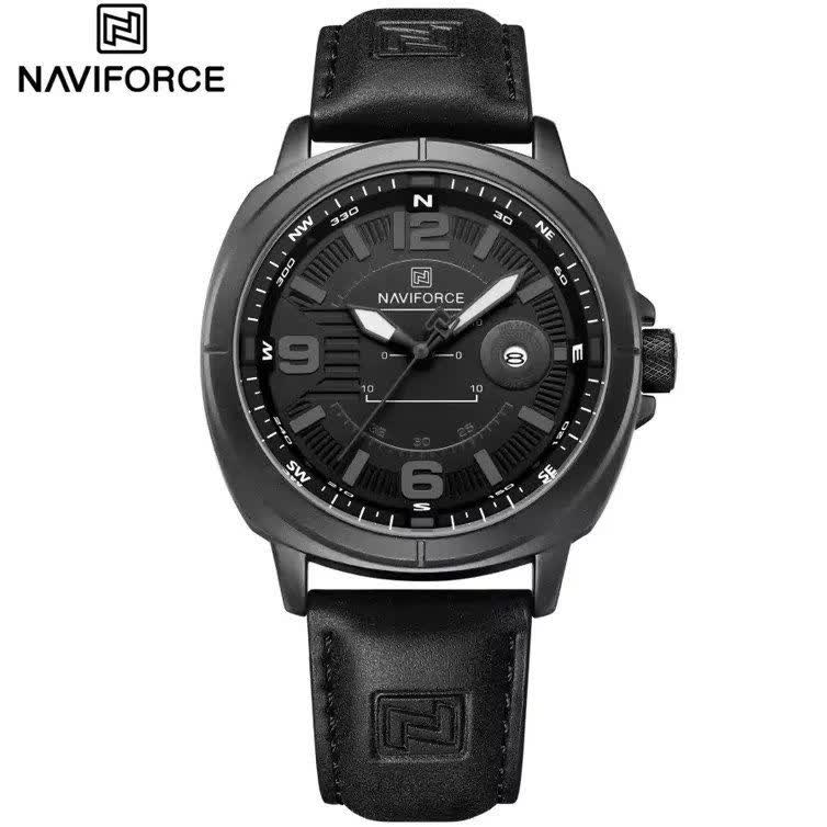 ساعت مچي عقربه اي مردانه نيوي فورس NAVIFORCE مدل Nf8078 فول بلک