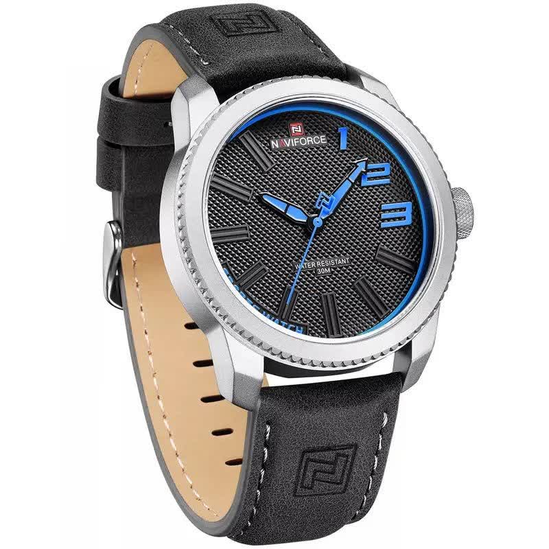 ساعت مچي مردانه نيوی فورس NAVIFORCE مدل NF9202 ژاپنی مشکي