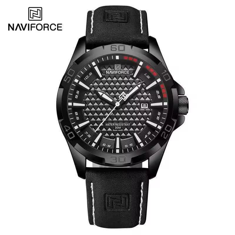 ساعت مچی نيوی فورس مردانه NAVOFORCE مدل Nf8023 فول بلک