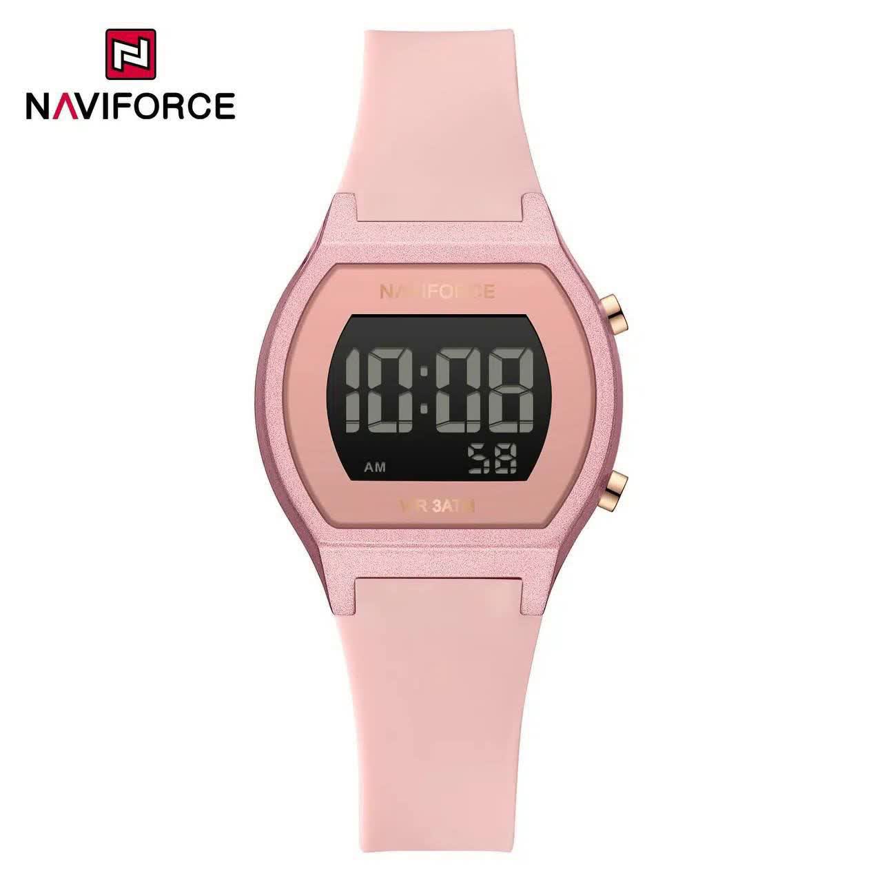 ساعت مچی دیجیتال زنانه نیوی فورس NAVIFORCE مدل Nf5064 بند رابر
